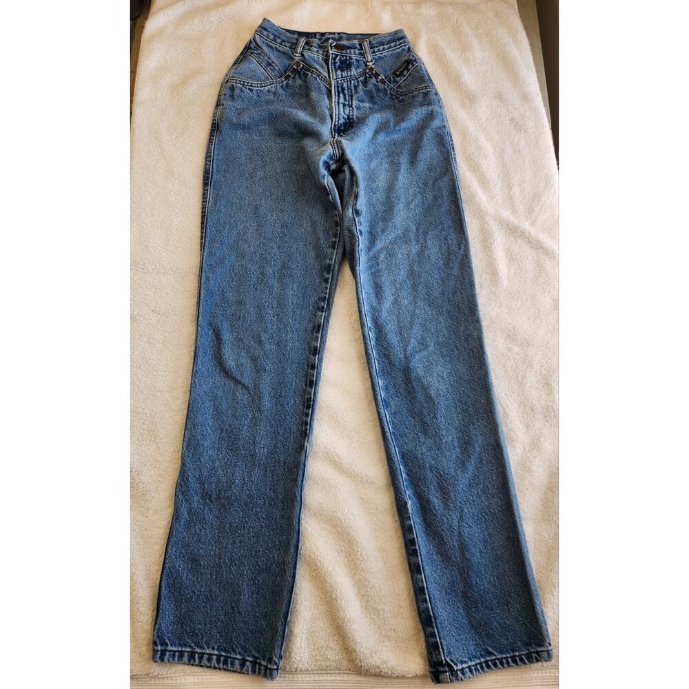 Rocky Mountain Jeans Womens 9 High Rise‎ Western Y2K V Front Denim